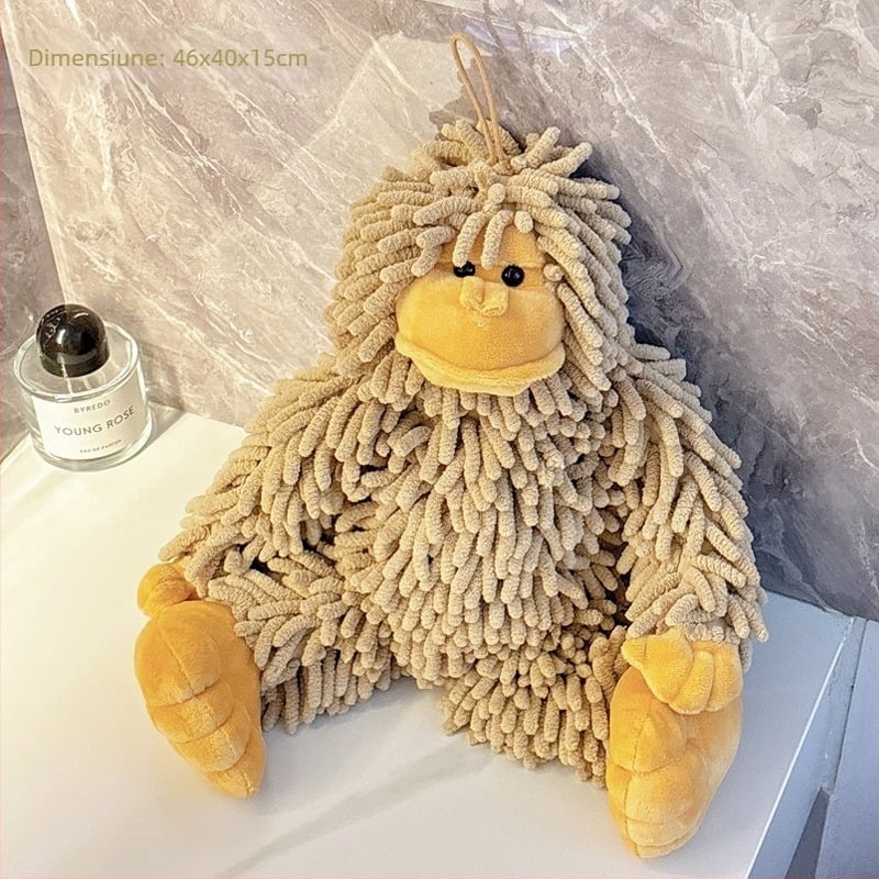 Drăguț tridimensional Chenille Doll Handball bucătărie baie super absorbant batistă agățat prosop prosop prosop