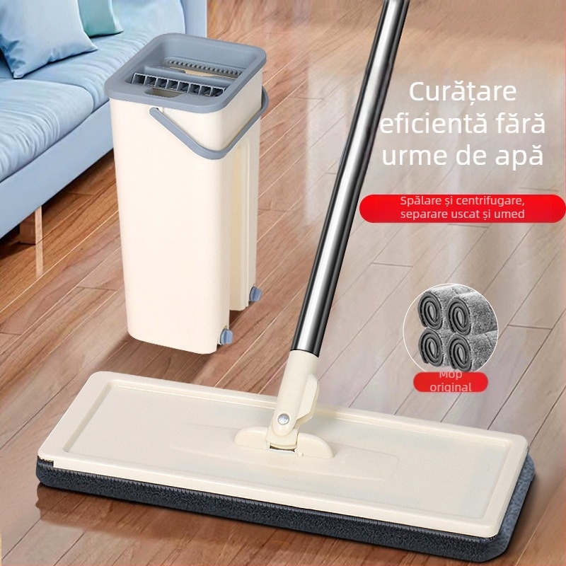 Mop de zgârieturi, lavetă de înlocuire, lavetă plată, adeziv, mop fără mâini cu cap de lavetă, mop de praf cu împingere, accesorii leneșe