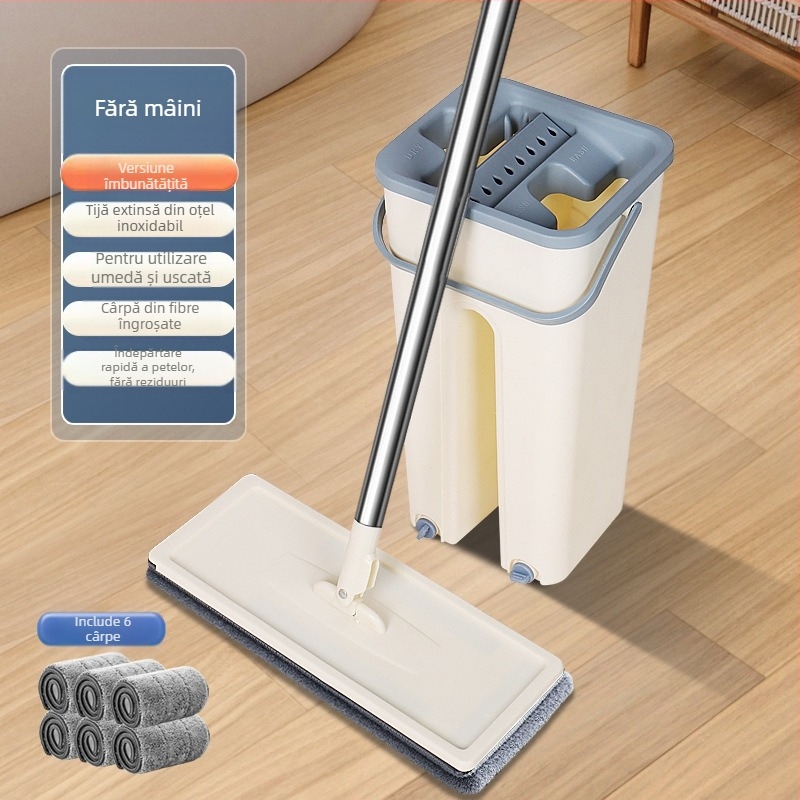Mop de zgârieturi, lavetă de înlocuire, lavetă plată, adeziv, mop fără mâini cu cap de lavetă, mop de praf cu împingere, accesorii leneșe