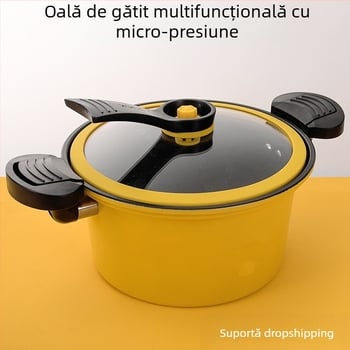Harrow, oală sub presiune mică, stil nou, rață galbenă, oală de gătit de uz casnic, 7L, oală sub presiune pentru supă, oală sub presiune pentru supă, oală cadou