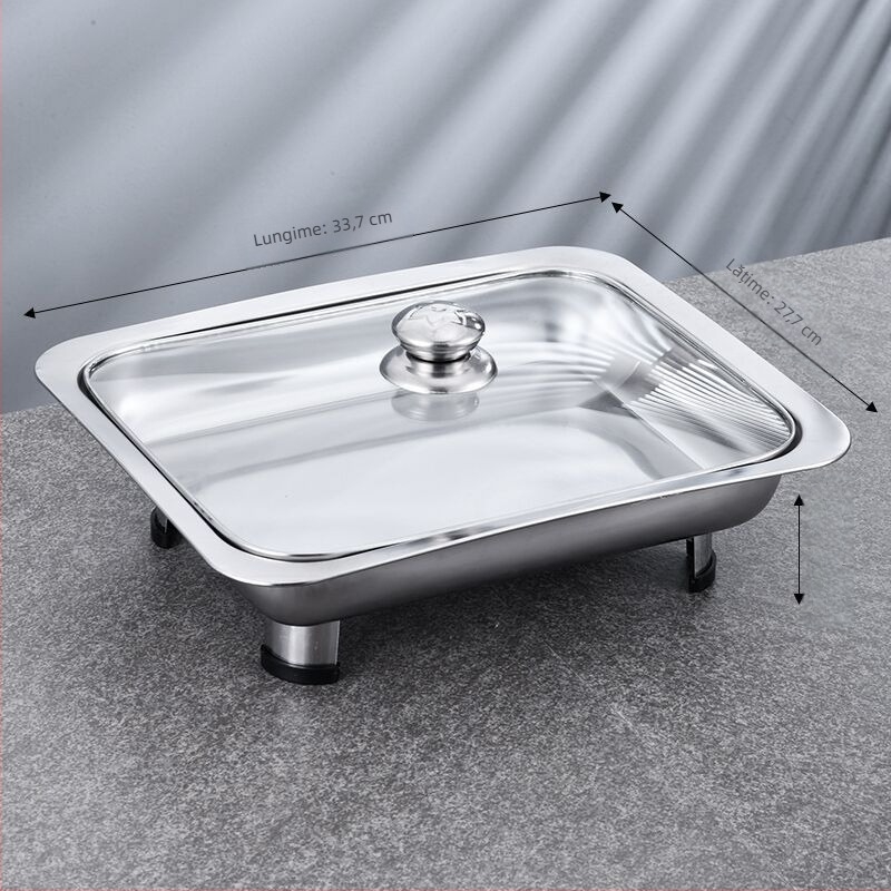 Aragaz cu patru picioare din oțel inoxidabil, bufet, aragaz pătrat, aragaz pentru pește la grătar, sticlă vizuală, detașabilă direct din fabrică, picioare combinate