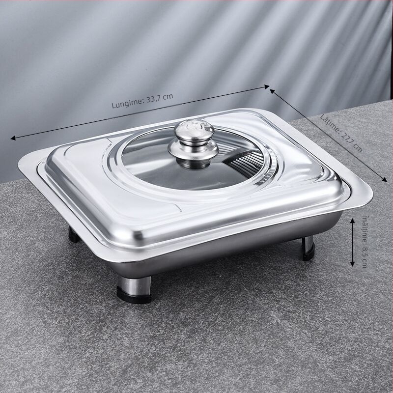 Aragaz cu patru picioare din oțel inoxidabil, bufet, aragaz pătrat, aragaz pentru pește la grătar, sticlă vizuală, detașabilă direct din fabrică, picioare combinate