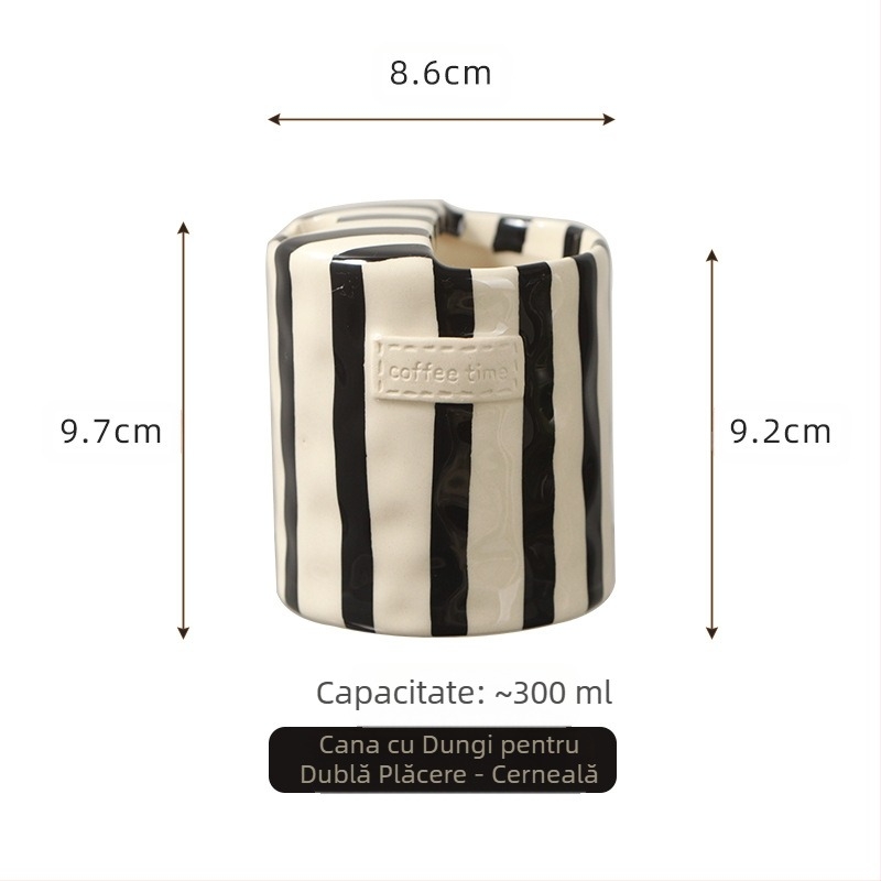 Cana ceramică retro europeană pictată manual sub glazură, ceașcă de cafea pentru acasă, ceașcă de băut, ceașcă de ceai de după-amiază