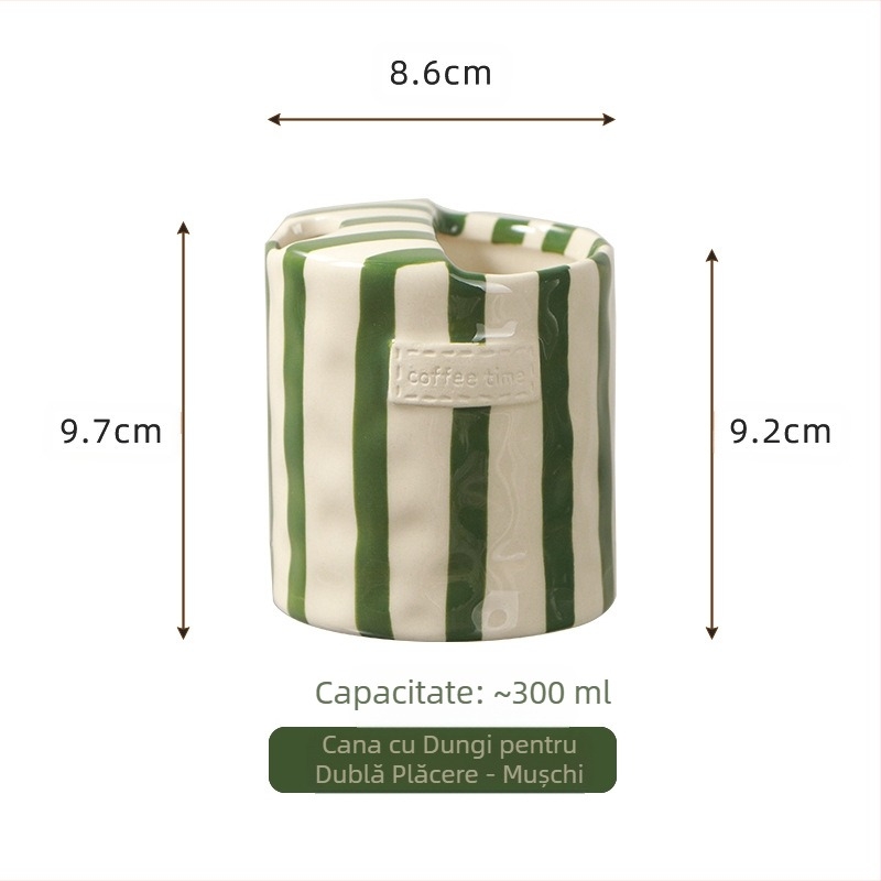 Cana ceramică retro europeană pictată manual sub glazură, ceașcă de cafea pentru acasă, ceașcă de băut, ceașcă de ceai de după-amiază