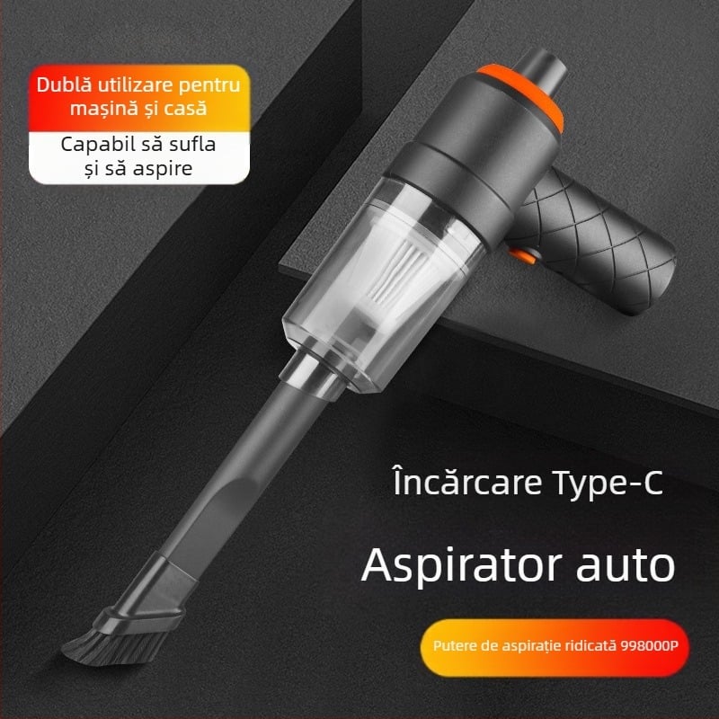 Aspirator wireless nou pentru casă și mașină, cu dublă utilizare, ușor și convenabil, design wireless, aspirare și suflare de lungă durată, aspirator cu dublă utilizare
