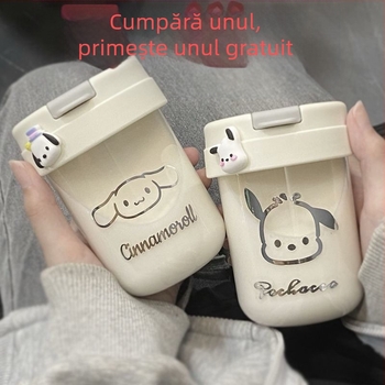[Cumpără una, primești una gratis] Cupe casual cu capac, mini cu aspect elegant, drăguțe, compacte, portabile, pentru cupluri