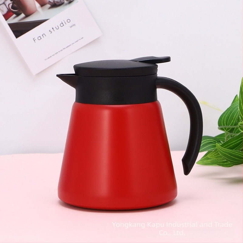 Noua cafetieră izolatoare din oțel inoxidabil 304, ceainic portabil creativ, ceainic cu vid, sticlă de apă caldă pentru birou mic, en-gros