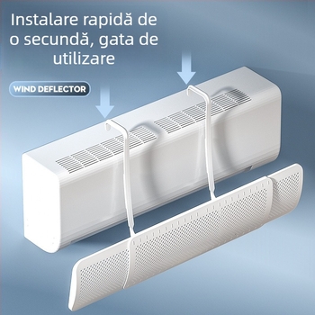 Parbriz pentru aer condiționat, anti-suflare directă, deflector de evacuare a aerului pentru aer condiționat fără instalare, deflector de vânt, deflector universal montat pe perete, en-gros