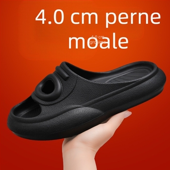 Papuci de plajă alb-crem cuplu de celebrități de pe internet, noi papuci de plajă casual cu ochi mari din cauciuc și plastic, fără gust, cu senzație de bălegar, de om de astronaut