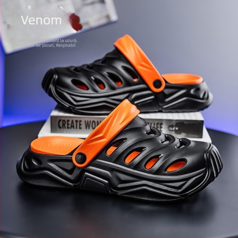 Pantofi sport Cross-Border Croc pentru bărbați, îmbrăcăminte de vară antiderapantă, 2025, sandale de plajă în stil coreean pentru bărbați, producător en-gros