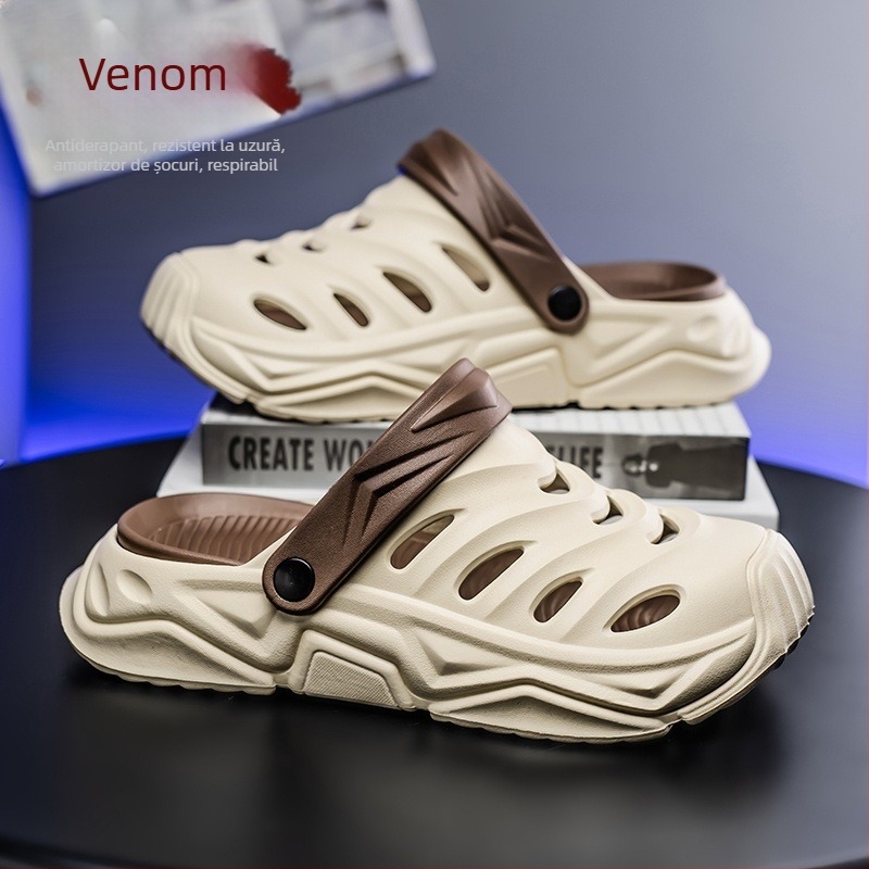 Pantofi sport Cross-Border Croc pentru bărbați, îmbrăcăminte de vară antiderapantă, 2025, sandale de plajă în stil coreean pentru bărbați, producător en-gros