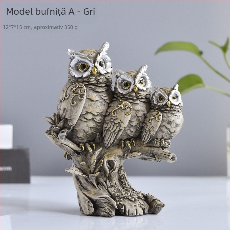 Ornamente moderne transfrontaliere pentru birou, birou, sculptură de animale, artizanat decorativ