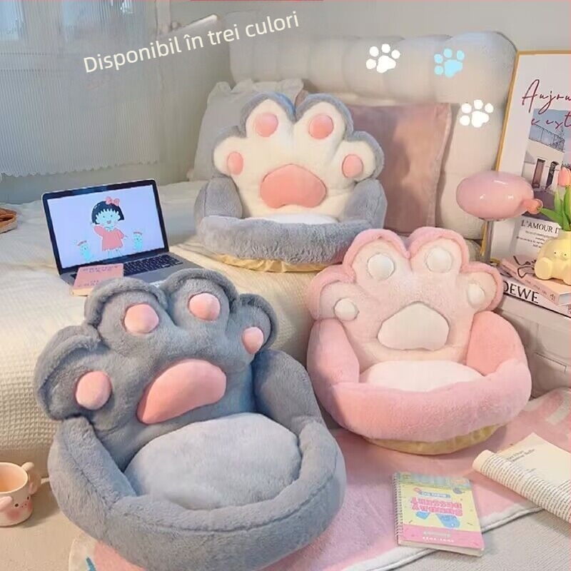 Canapea leneșă drăguță, scaun Tatami podea desene animate, pernă de citit pentru copii, fete, zonă de citit, dormitor, scaun mic de șezut