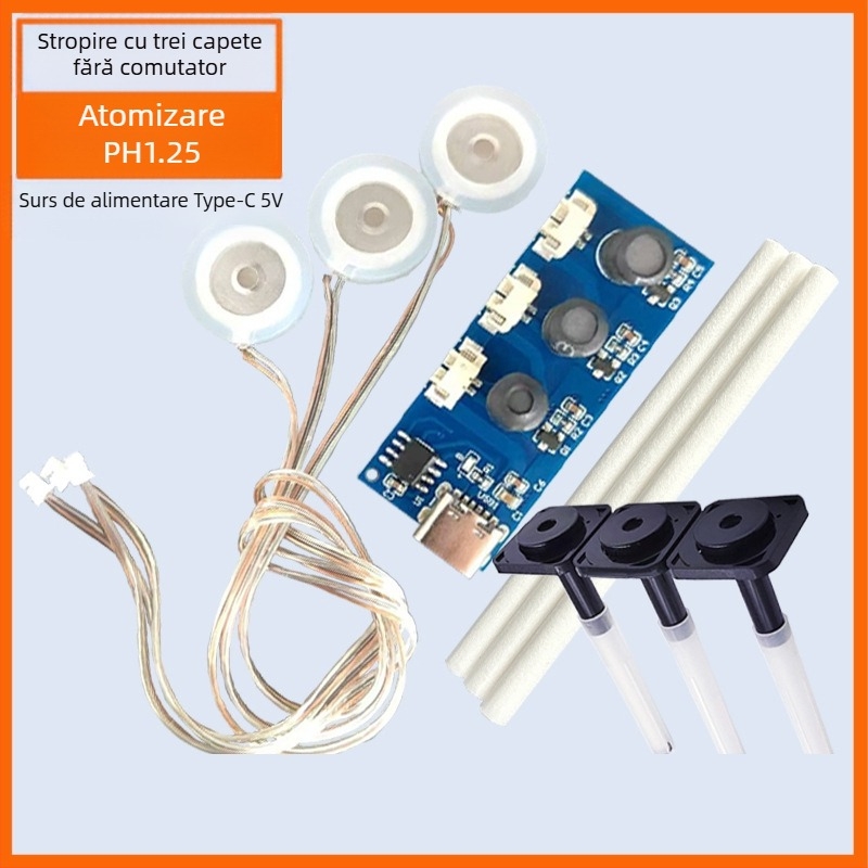 Modul umidificator cu pulverizare Chun Jia San, placă de circuit cu acționare prin pulverizare DIY, 1 tragere, 3 udarea plantelor, cantitate de ceață