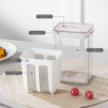 Plasă de filtru pentru iaurt japonez, enzimă, filtru de zer pentru iaurt, plasă de scurgere a bacteriilor cu acid lactic, sertar nou pentru sertar