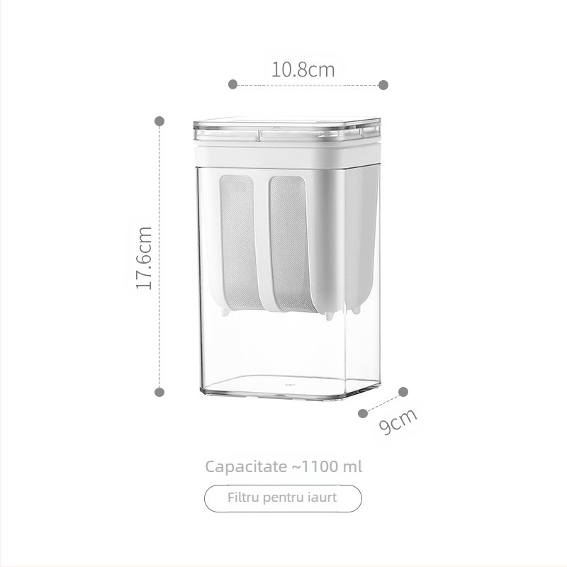 Plasă de filtru pentru iaurt japonez, enzimă, filtru de zer pentru iaurt, plasă de scurgere a bacteriilor cu acid lactic, sertar nou pentru sertar