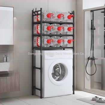 Suport de depozitare pentru mașină de spălat, multifuncțional, simplu, cu mai multe straturi, pentru dropshipping transfrontalier, suport de depozitare cu cârlig de mare capacitate, pe podea