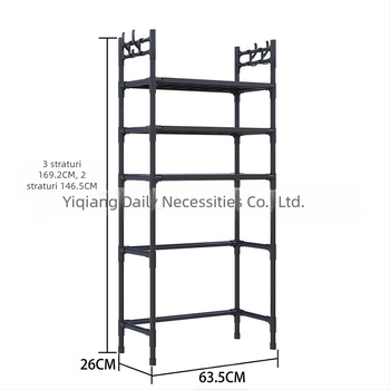 Suport de depozitare pentru mașină de spălat, multifuncțional, simplu, cu mai multe straturi, pentru dropshipping transfrontalier, suport de depozitare cu cârlig de mare capacitate, pe podea