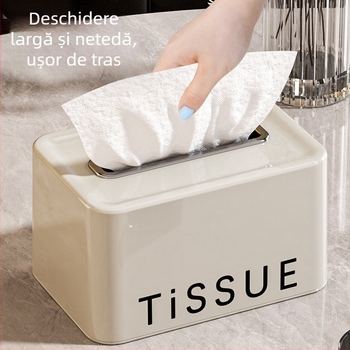 Cutie de șervețele de primăvară în stil Ins, sufragerie, dormitor, întărită, îngroșată, anti-cădere, cutie de șervețele ușoară, stil simplu de lux, cutie de hârtie de extracție