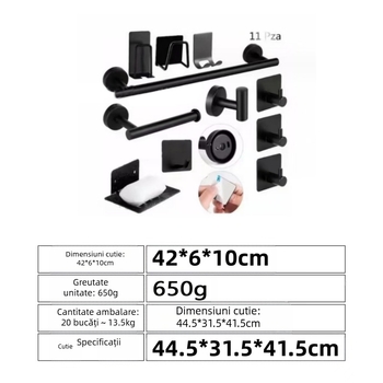 Suport pentru prosoape din oțel inoxidabil cu pandantiv transfrontalier pentru baie, pandantiv hardware pentru baie, bară pentru prosoape, suport pentru hârtie igienică, pandantiv