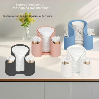 Cutie de depozitare cosmetică transfrontalieră din bumbac, cutie pentru bețișoare de bumbac pentru frumusețe, masă de toaletă, pahar de hârtie, scobitoare, ață dentară, depozitare en-gros