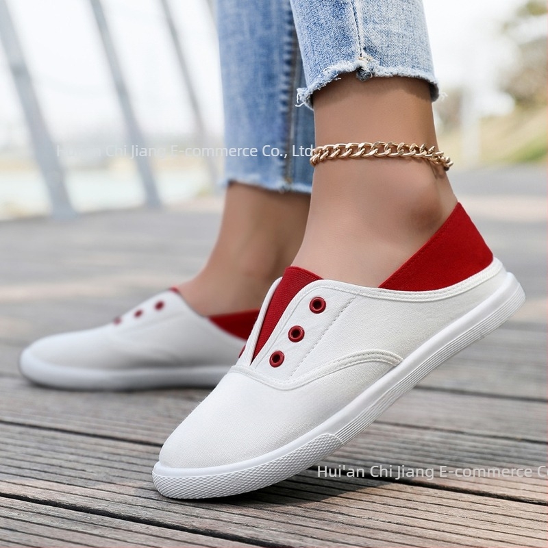 Pantofi de pânză de primăvară 2025 pentru bărbați și femei, pantofi plați pentru cupluri, pantofi din pânză în stil coreean pentru studenți, pantofi simpli, pantofi casual, modă casual