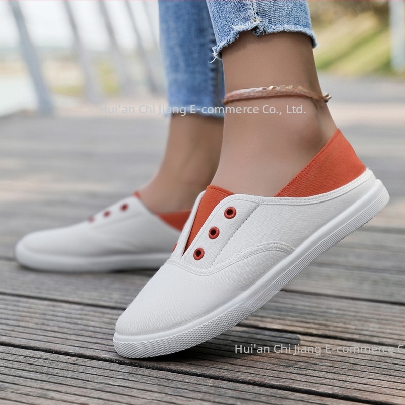 Pantofi de pânză de primăvară 2025 pentru bărbați și femei, pantofi plați pentru cupluri, pantofi din pânză în stil coreean pentru studenți, pantofi simpli, pantofi casual, modă casual