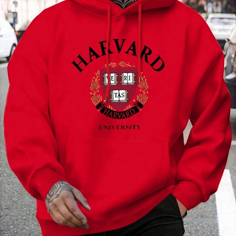 Hanorac cu glugă pentru bărbați, stil la modă, imprimat pentru bărbați