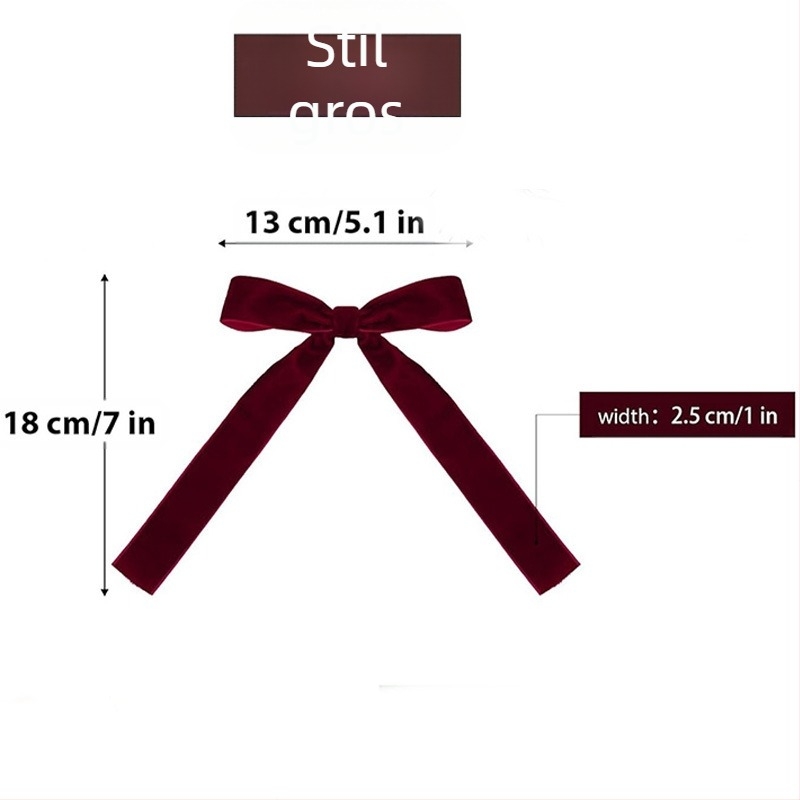 Panglică de catifea nouă transfrontalieră, brad de Crăciun, rochie, fundă, decorare de sărbători, accesorii scenă, afișaj agățat