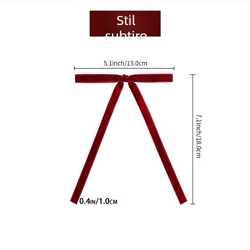 Panglică de catifea nouă transfrontalieră, brad de Crăciun, rochie, fundă, decorare de sărbători, accesorii scenă, afișaj agățat