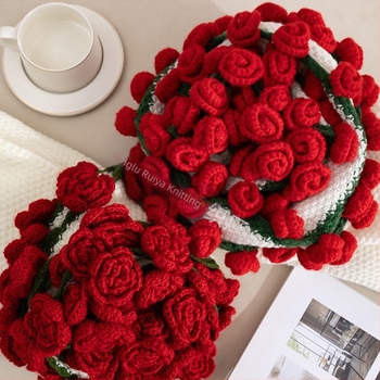 Pătură cu buchet de trandafiri finisată, pătură pentru somn, cadou de Ziua Îndrăgostiților pentru prietenă, pătură cu 99 de flori, pătură cu trandafiri