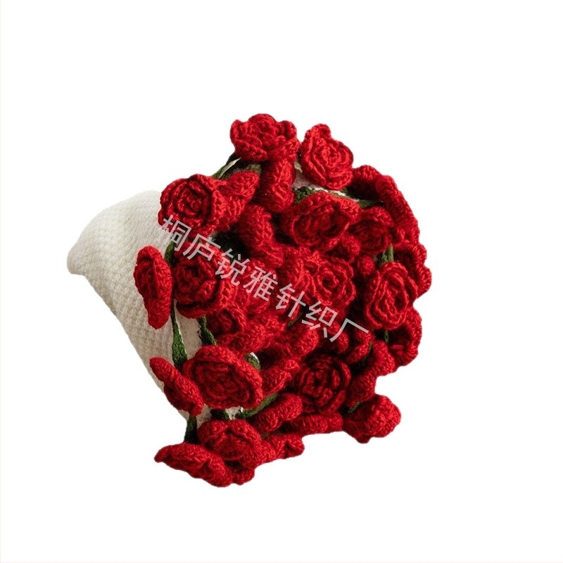 Pătură cu buchet de trandafiri finisată, pătură pentru somn, cadou de Ziua Îndrăgostiților pentru prietenă, pătură cu 99 de flori, pătură cu trandafiri