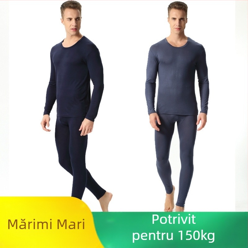 Costum cald de toamnă, haine și pantaloni lungi pentru bărbați grași, stil casual, pentru tătici de vârstă mijlocie și vârstnici de 150 kg