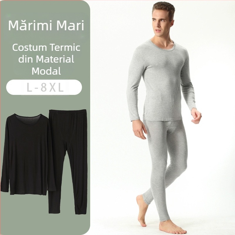 Costum cald de toamnă, haine și pantaloni lungi pentru bărbați grași, stil casual, pentru tătici de vârstă mijlocie și vârstnici de 150 kg