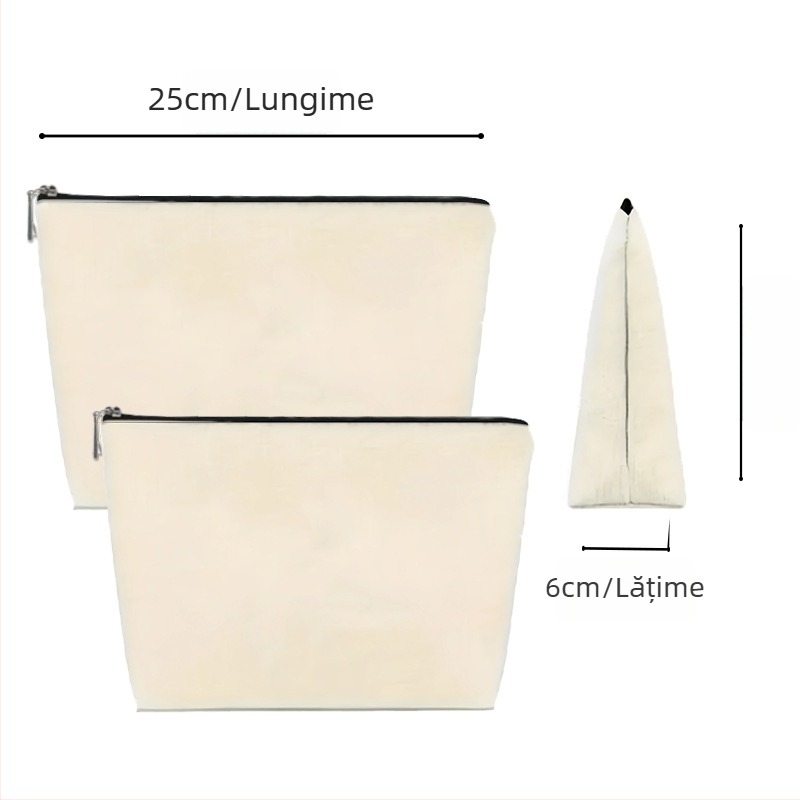 Geantă de toaletă transfrontalieră Amazon, cu imprimeu floral, capacitate mare, portabilă, geantă de călătorie, cu imprimeu față-verso din in, geantă cosmetică en-gros