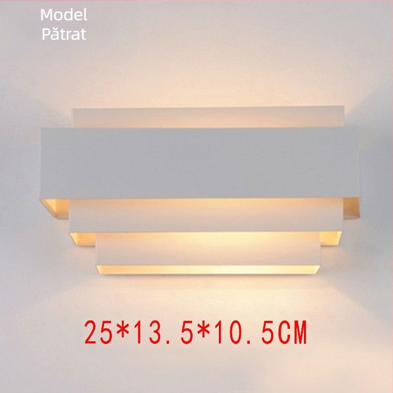 Lampă de perete modernă și simplă din fier forjat, en-gros, pentru culoarul hotelului, living, dormitor, noptieră, artă decorativă pentru perete, producător de iluminat