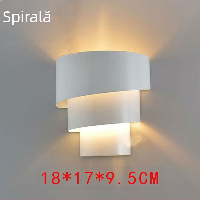 Lampă de perete modernă și simplă din fier forjat, en-gros, pentru culoarul hotelului, living, dormitor, noptieră, artă decorativă pentru perete, producător de iluminat