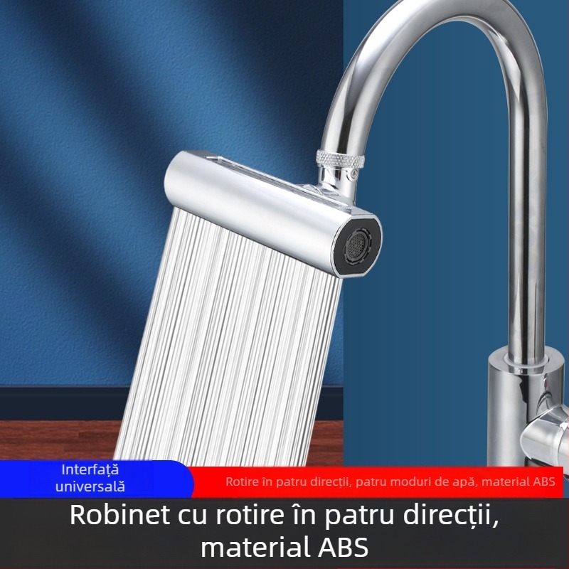 Feiyu cascadă robinet bucătărie cu patru trepte rotative rezistente la stropire de apă artefact universal adaptor duză de apă prelungitor