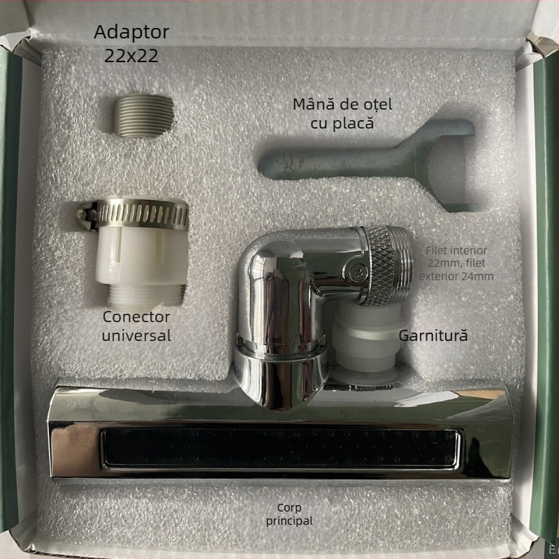 Feiyu cascadă robinet bucătărie cu patru trepte rotative rezistente la stropire de apă artefact universal adaptor duză de apă prelungitor