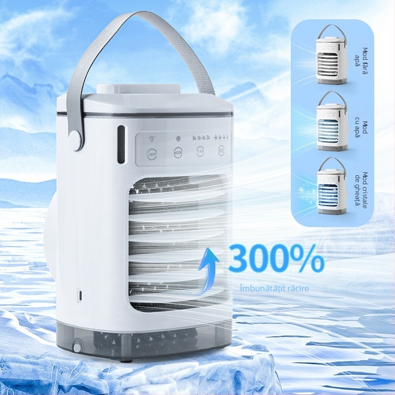 Ventilator mini rece cu explozie transfrontalieră, ventilator de aer condiționat USB, ventilator mic de răcire cu apă, ventilator cu pulverizare, răcitor de aer desktop