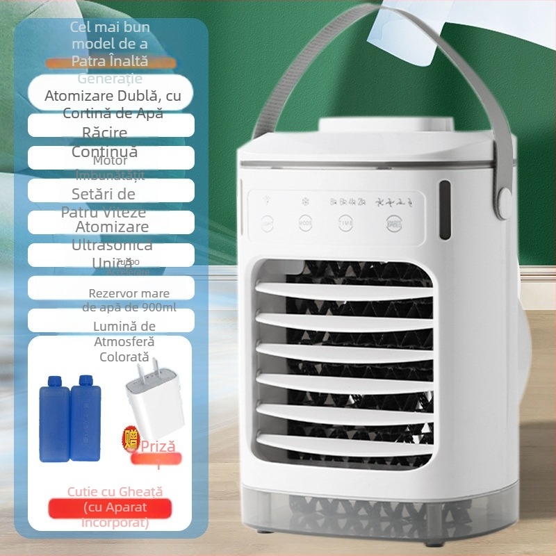 Ventilator mini rece cu explozie transfrontalieră, ventilator de aer condiționat USB, ventilator mic de răcire cu apă, ventilator cu pulverizare, răcitor de aer desktop