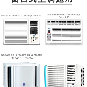 Deflector de vânt pentru aer condiționat mic, deflector de aer mobil anti-direct pentru fereastră, deflector de vânt pentru aer condiționat, scut anti-vânt