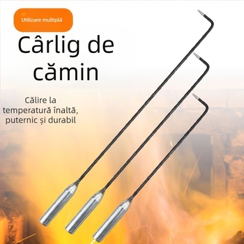 Cârlig de foc cârlig de foc accesorii cârlig cârlig de foc lemne de foc sobă grătar fier băț de foc încălzire sobă cârlig instrument