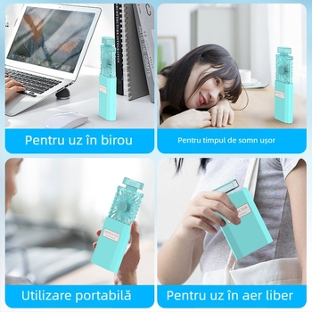 Mini ventilator portabil cu logo imprimabil, cadou creativ, aspect de parfum direct din fabrică, mic ventilator portabil