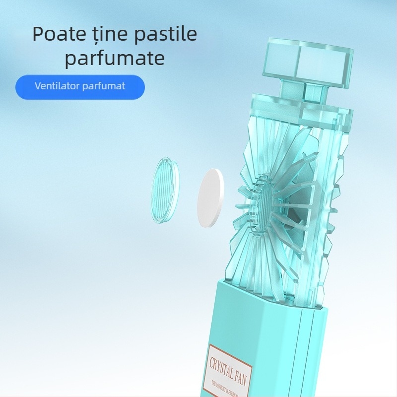 Mini ventilator portabil cu logo imprimabil, cadou creativ, aspect de parfum direct din fabrică, mic ventilator portabil