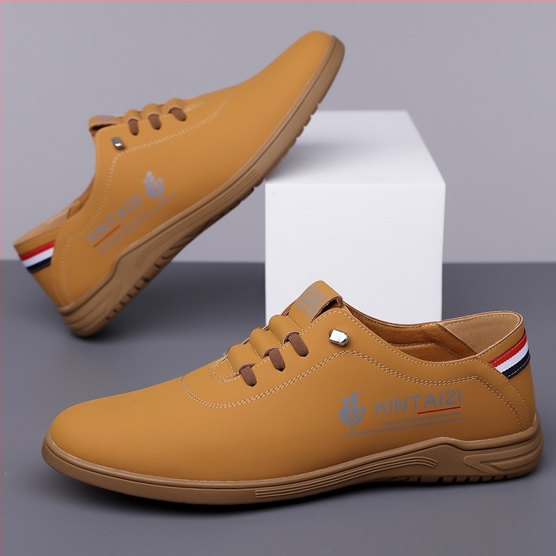 Pantofi sport pentru bărbați transfrontalieri, pantofi sport din piele, pantofi sport cu talpă moale, antiderapanți, pantofi de conducere pentru tata, pantofi sport pentru bărbați ... bărbați