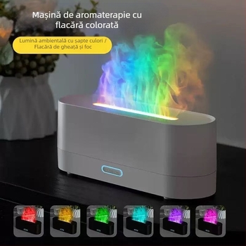 Nou difuzor de aromă cu flacără cu simulare transfrontalieră, umidificator colorat, umidificator USB pentru birou și acasă, pentru arome