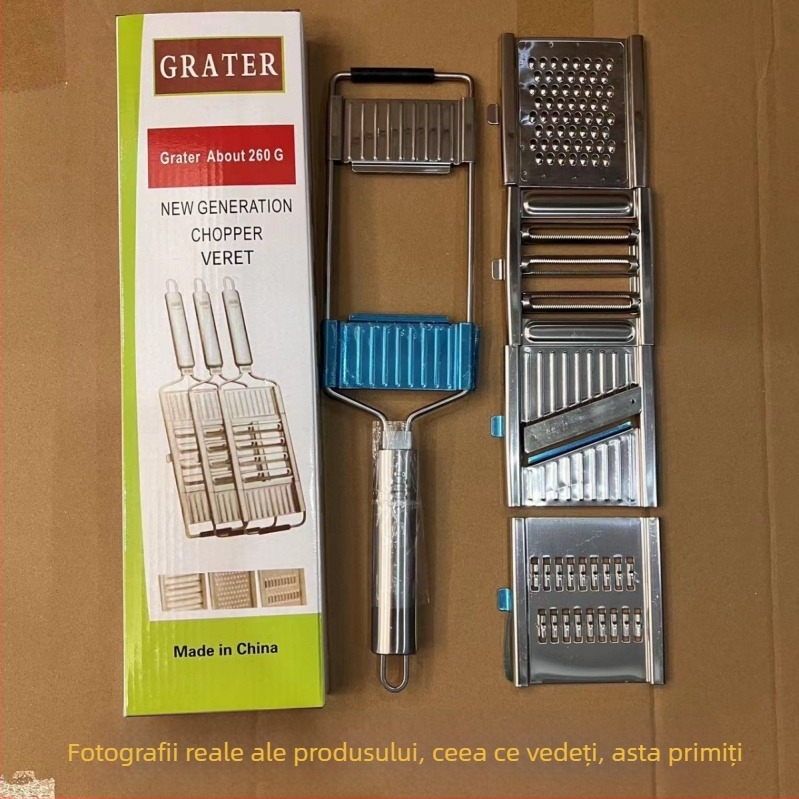 Răzătoare manuală din oțel inoxidabil pentru legume multifuncționale, felii de cartofi, tăietor vertical de legume pentru bucătărie, produse fierbinți transfrontaliere