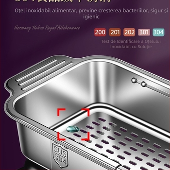 304 Oțel inoxidabil chiuvetă de scurgere unică coș de chiuvetă de bucătărie chiuvetă telescopică coș de scurgere nou filtru de apă coș raft