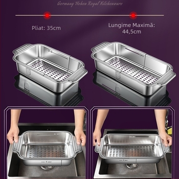 304 Oțel inoxidabil chiuvetă de scurgere unică coș de chiuvetă de bucătărie chiuvetă telescopică coș de scurgere nou filtru de apă coș raft